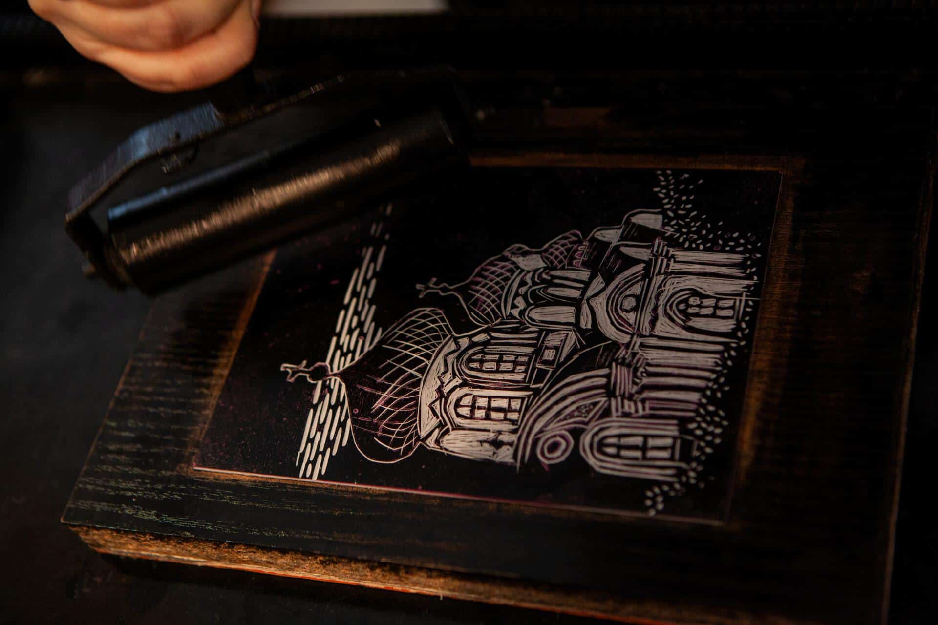 Otwarte warsztaty linorytu