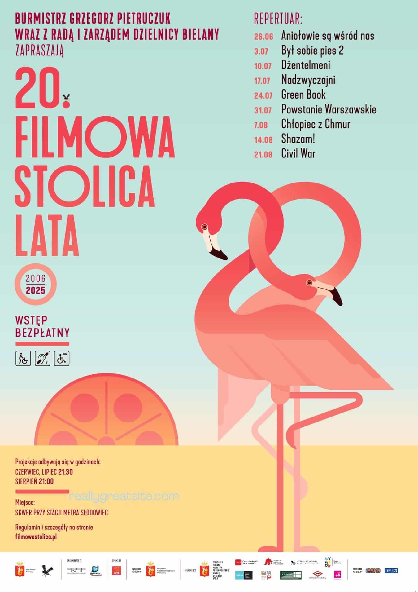 Open-air cinema in Bielany / Film Capital of the Summer