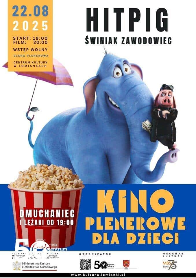 Kino plenerowe dla dzieci „HITPIG. Świniak Zawodowiec”