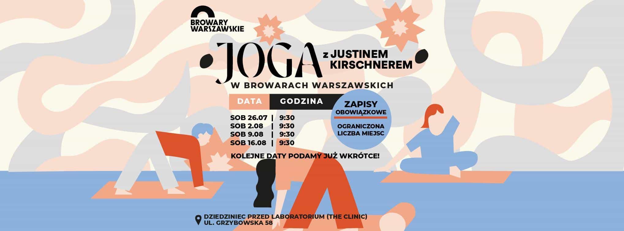 Joga z Justinem Kirschnerem na trawie