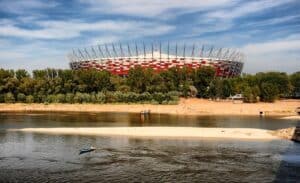 Plaże nad Wisłą w okolicy bulwarów